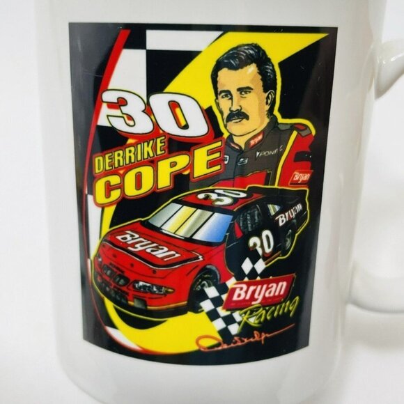 Vintage Derrike Cope Mug Racing Car Driver Bryan Pontiac 30 NASCAR Tournament - Picture 7 of 10